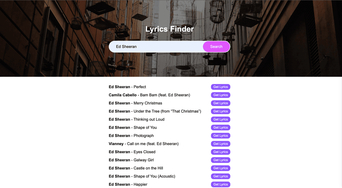 Lyrics Finder